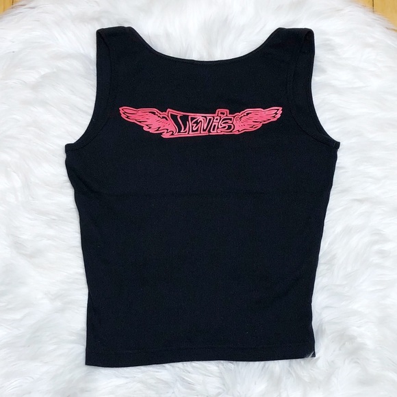Levi’s Spellout Tank Top Black Size Medium - Picture 1 of 3